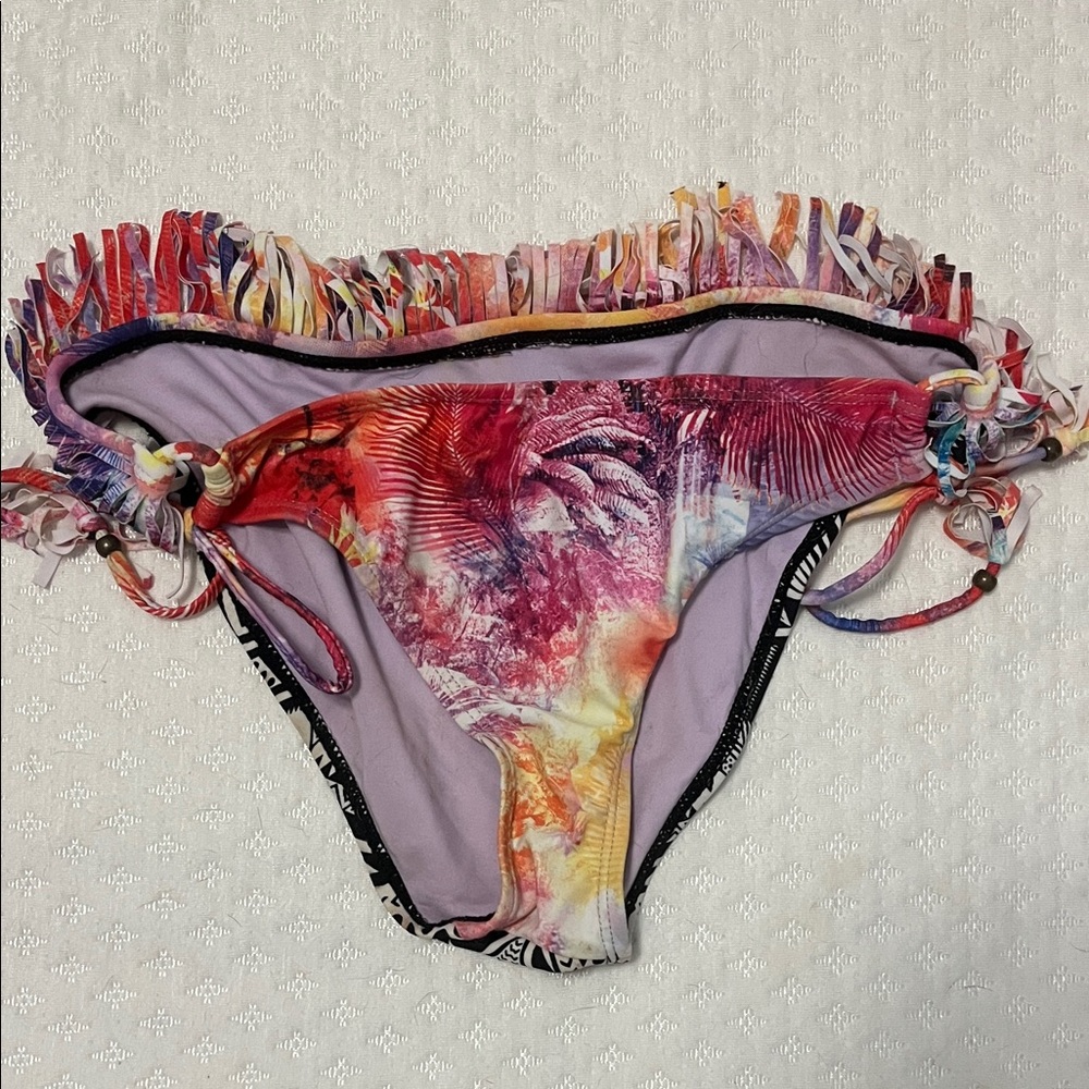 Raisins Multicolor Fringe Bikini Bottom